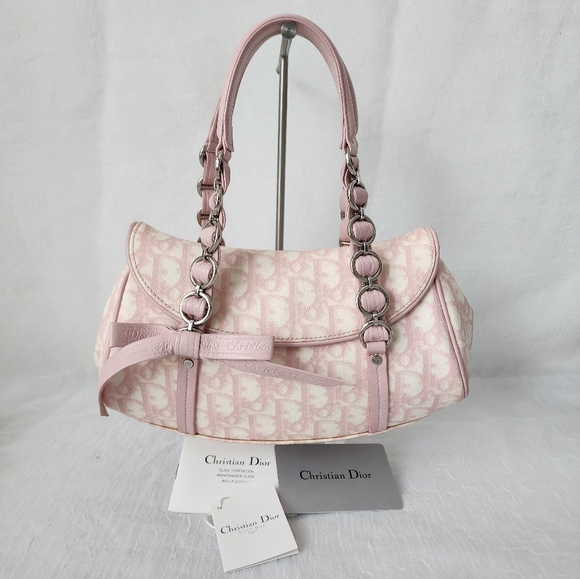 Auth Dior Trotter Romantique Pink Handbag